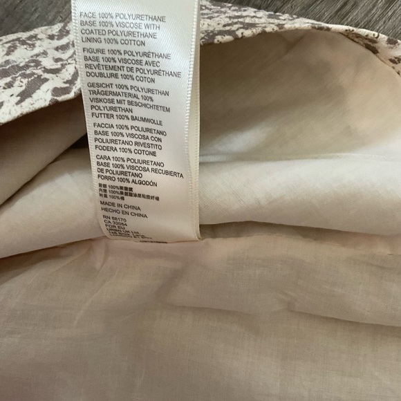 Free People Fake Out Faux Wrap Skirt in Light Combo Leopard Print Faux Leather 8 - Picture 6 of 6